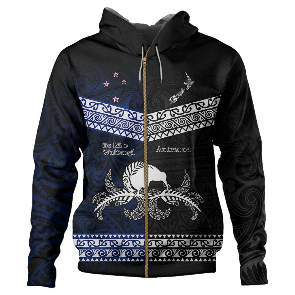 New Zealand Hoodie Te Rā o Waitangi Heritage Style