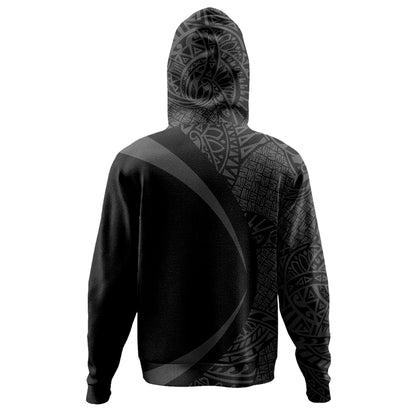 Philippines Hoodie Coat Of Arm Lauhala Gray Circle Ver.1