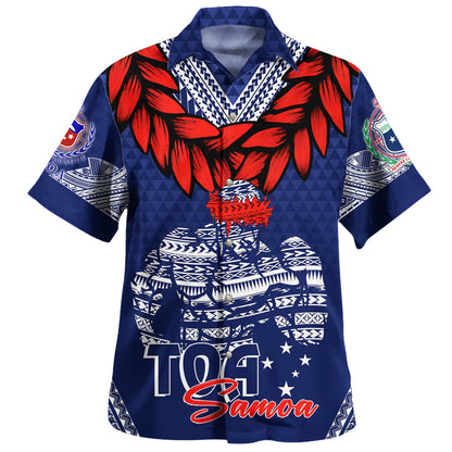 Personalised Toa Samoa Hawaiian Shirt Ulafala Style Samoa Warriors