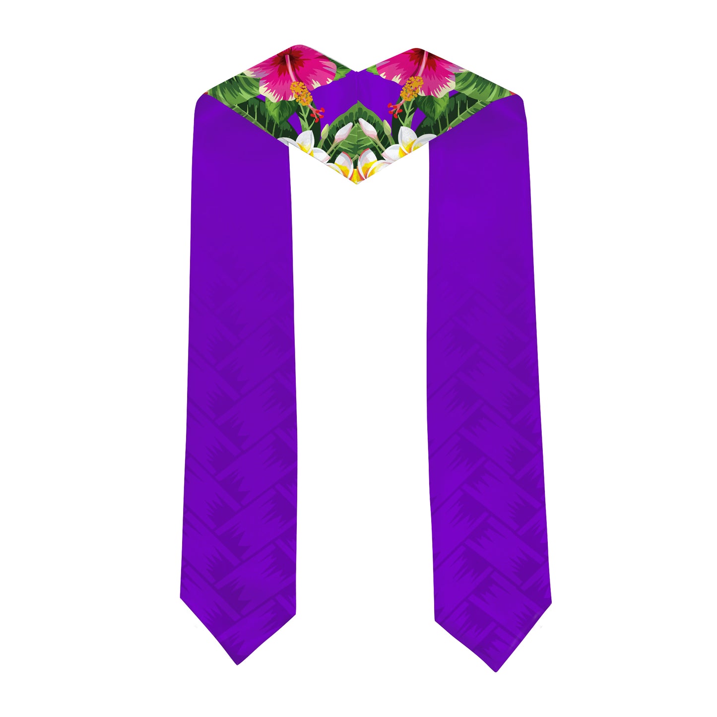 Hawaii Graduation Stole Custom Class 2026 Tropical Hibiscus Island Style