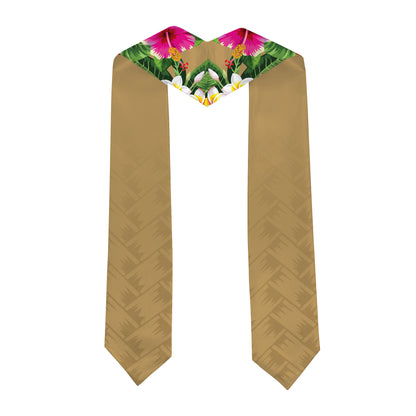Hawaii Graduation Stole Custom Class 2026 Tropical Hibiscus Island Style