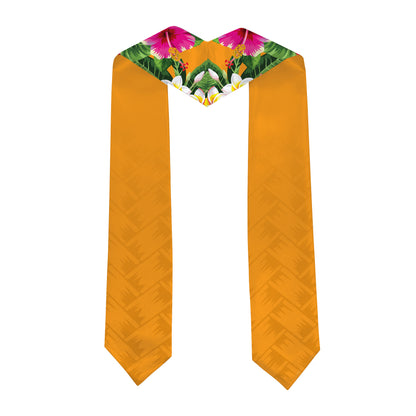 Hawaii Graduation Stole Custom Class 2026 Tropical Hibiscus Island Style