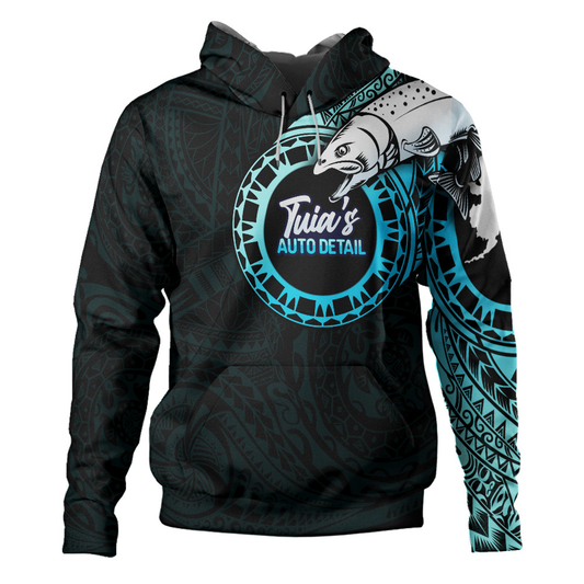 Polynesian Tattoo Style Hoodie Tuia's Auto Detail
