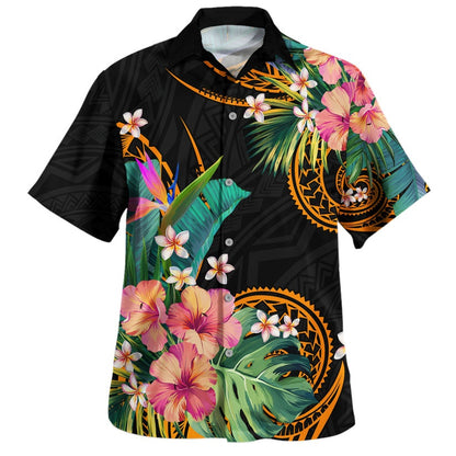Hawaii Hawaiian Shirt Tropical Plumeria Tattoo