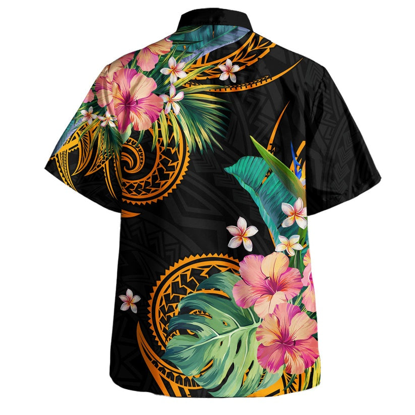 Hawaii Hawaiian Shirt Tropical Plumeria Tattoo
