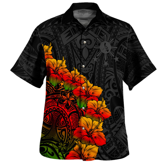 Philippines Filipinos Hawaiian Shirt Style Tropical Ver.2