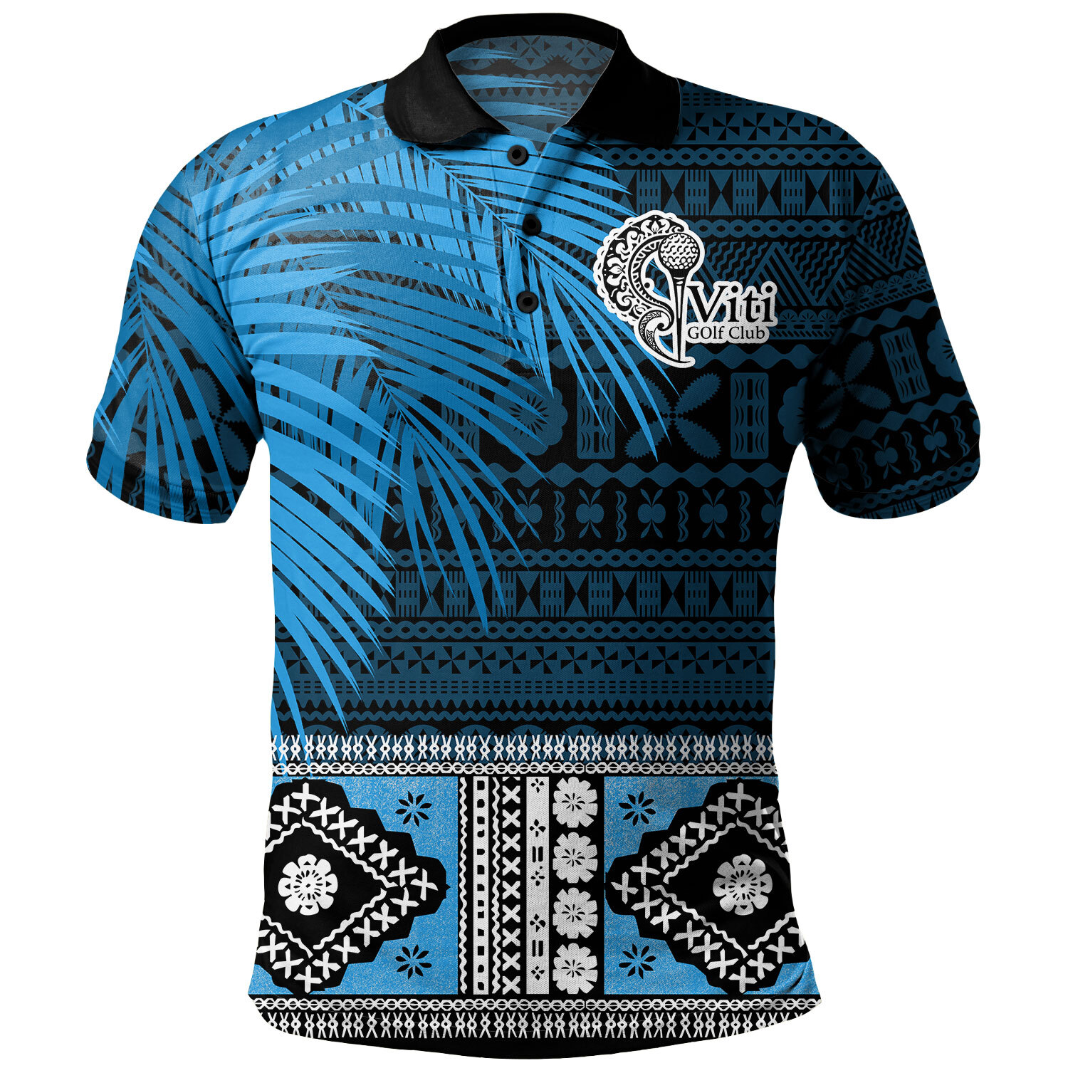 Fiji Polo Shirt Fiji Gold Club Bula Special Fabric Leaves