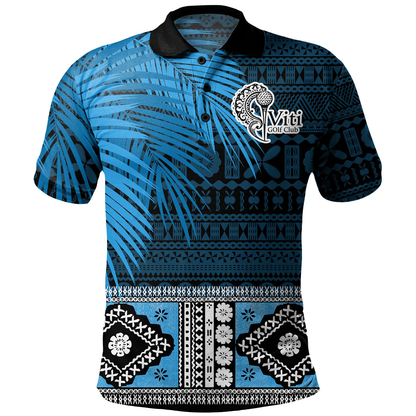 Fiji Polo Shirt Fiji Gold Club Bula Special Fabric Leaves
