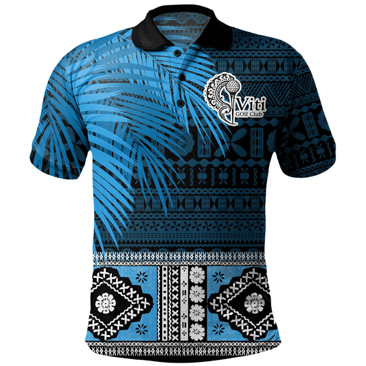 Fiji Polo Shirt Fiji Gold Club Bula Special Fabric Leaves