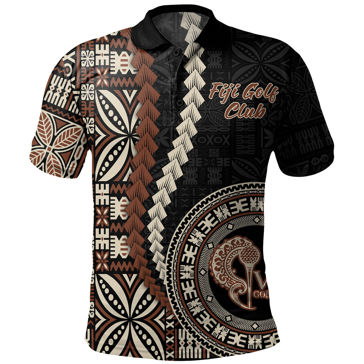 Fiji Polo Shirt Kesakesa Masi Fiji Gold Club