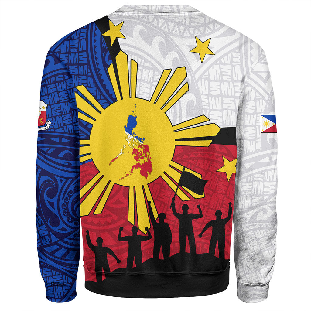 Philippines Filipinos Sweatshirt Independence Day Polynesian Style
