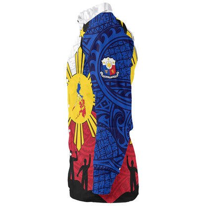 Philippines Filipinos Long Sleeve Shirt Independence Day Polynesian Style