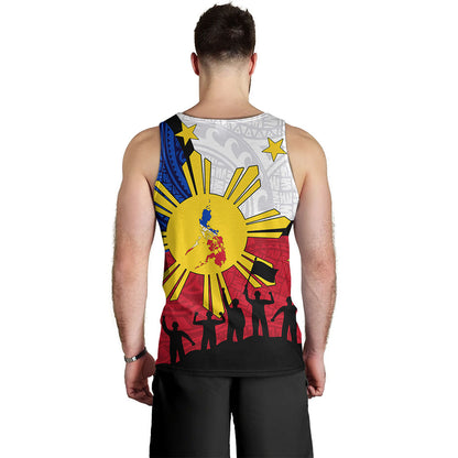 Philippines Filipinos Tank Top Independence Day Polynesian Style