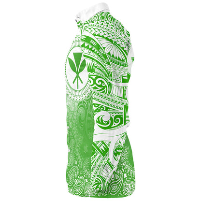 Hawaii Long Sleeve Shirt Custom Kanaka Paisley Style