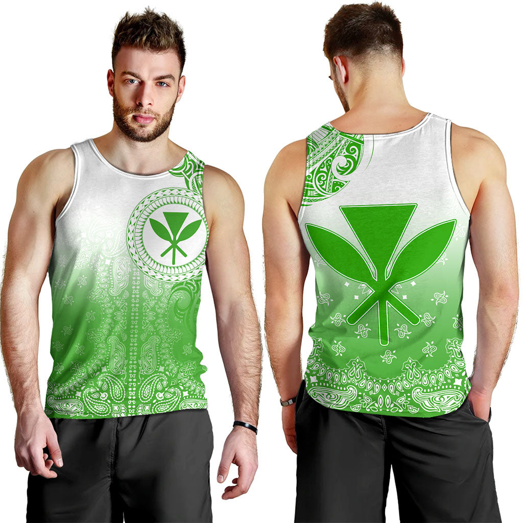 Hawaii Tank Top Custom Kanaka Paisley Style