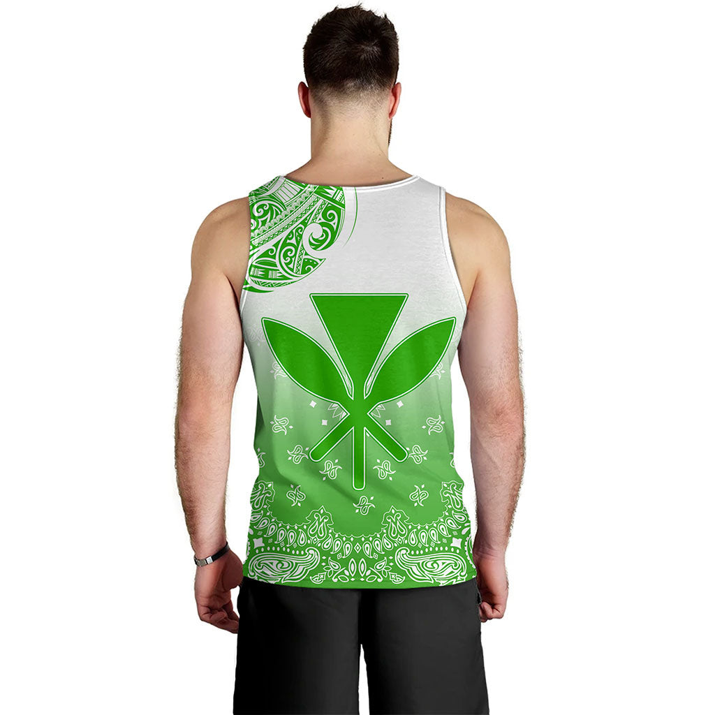 Hawaii Tank Top Custom Kanaka Paisley Style