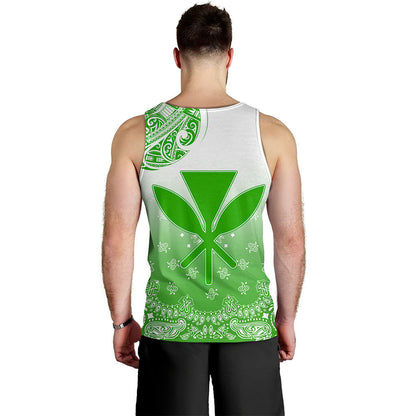 Hawaii Tank Top Custom Kanaka Paisley Style