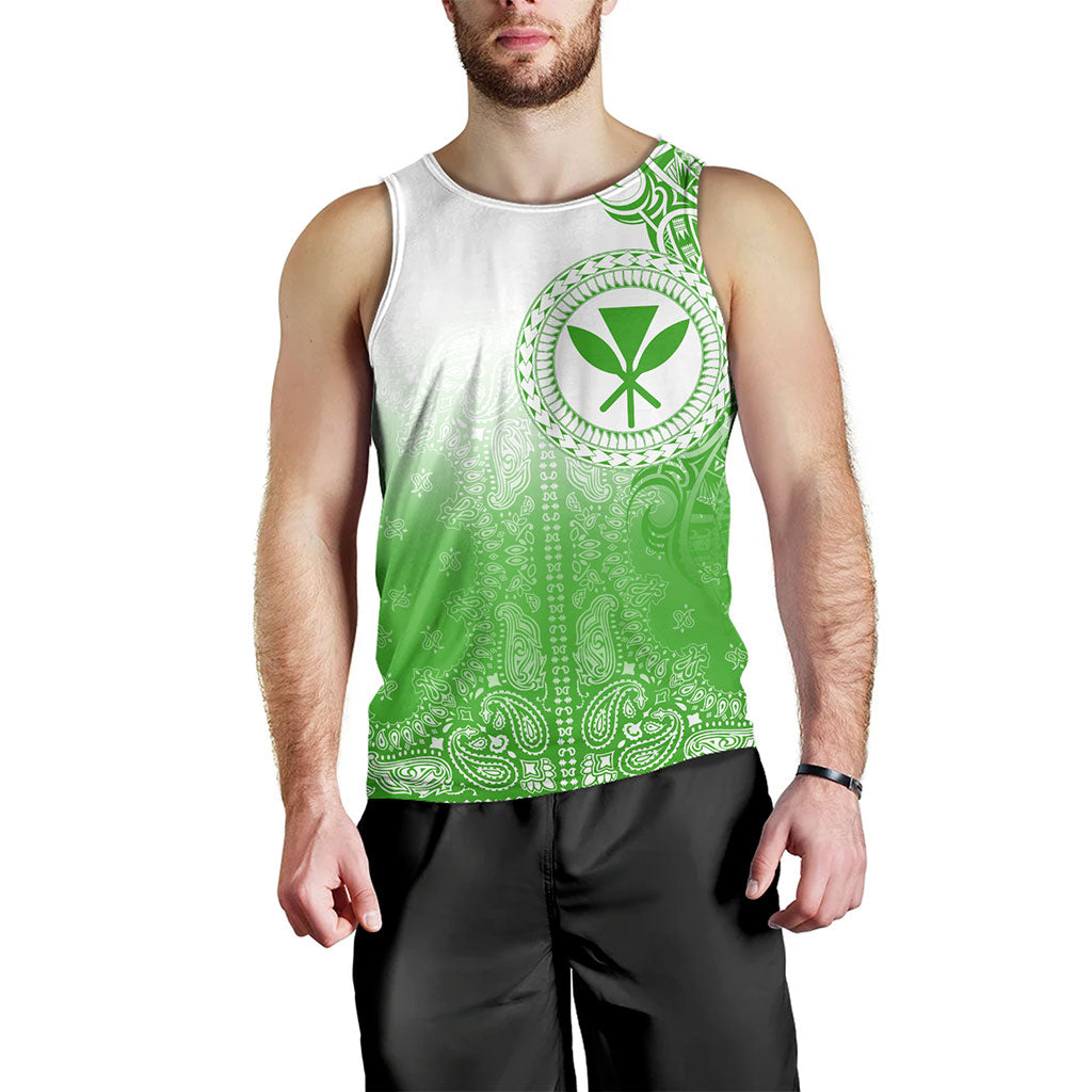 Hawaii Tank Top Custom Kanaka Paisley Style