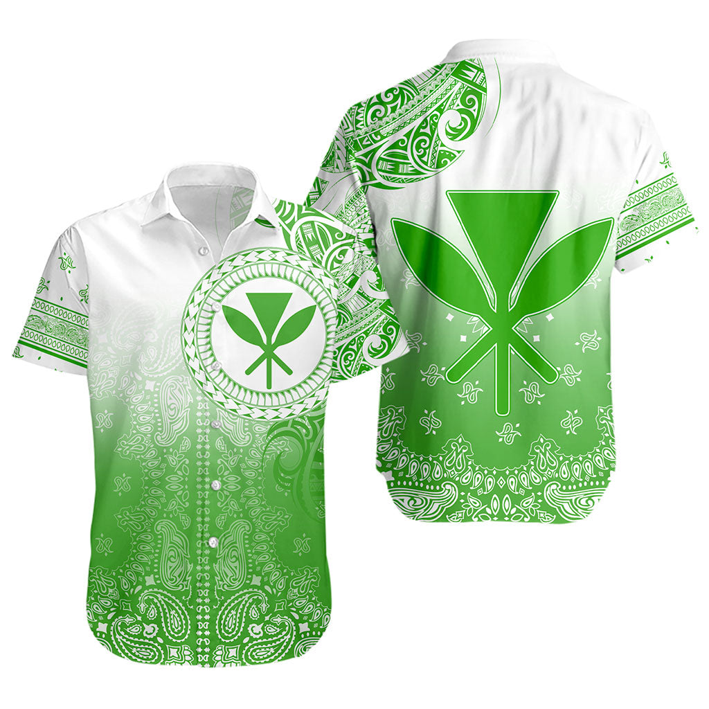 Hawaii Short Sleeve Shirt Custom Kanaka Paisley Style