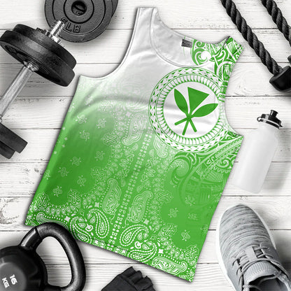 Hawaii Tank Top Custom Kanaka Paisley Style