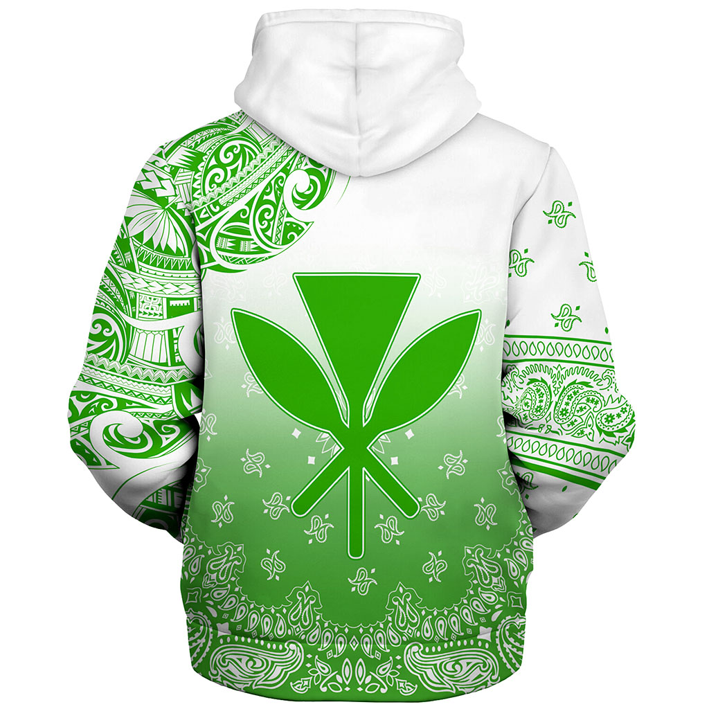 Hawaii Sherpa Hoodie Custom Kanaka Paisley Style