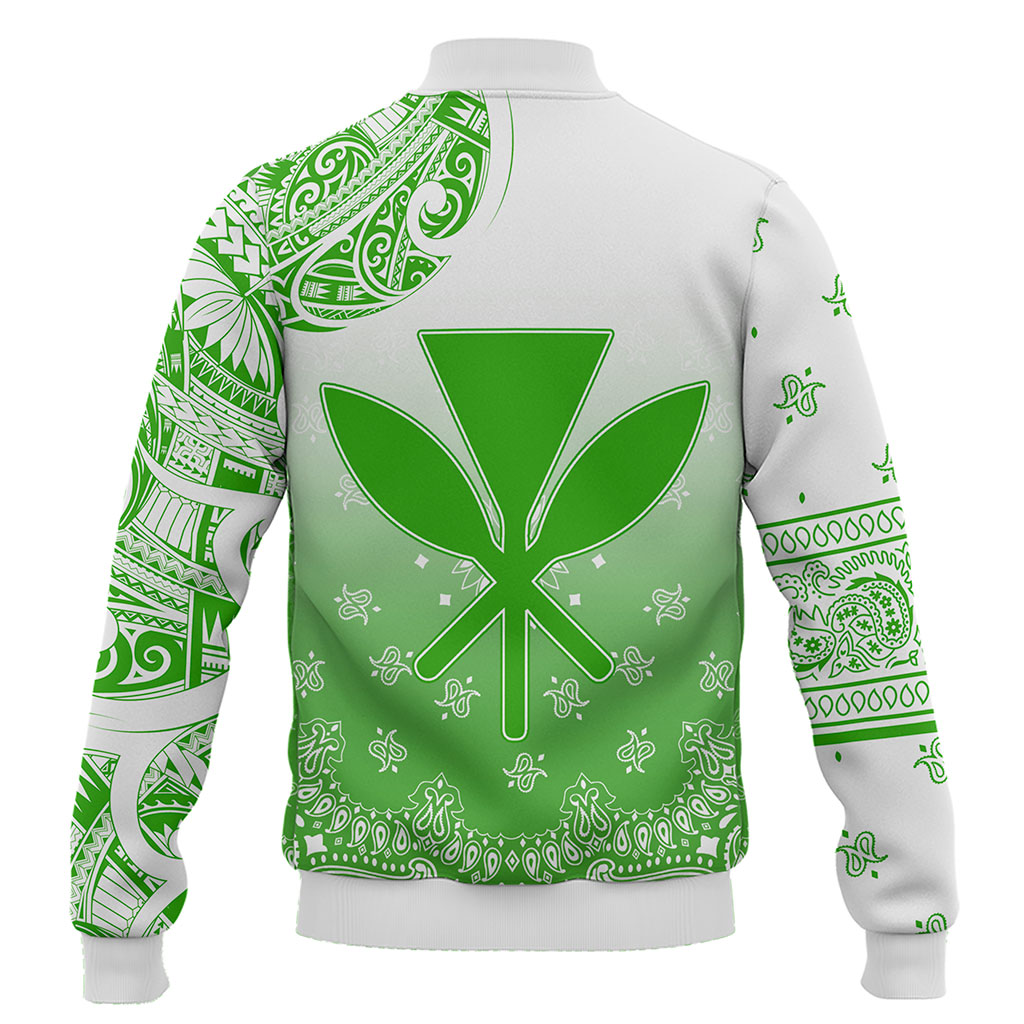 Hawaii Baseball Jacket Custom Kanaka Paisley Style