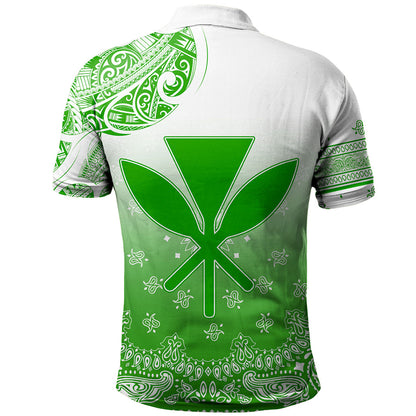 Hawaii Polo Shirt Custom Kanaka Paisley Style