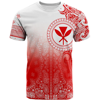 Hawaii T-Shirt Custom Kanaka Paisley Style
