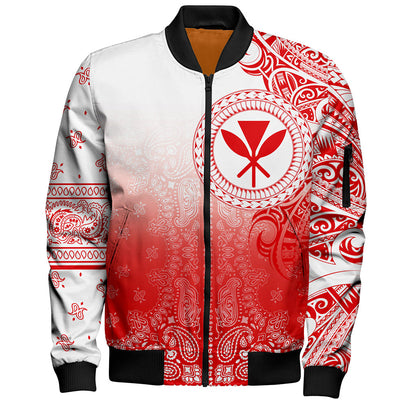 Hawaii Bomber Jacket Kanaka Paisley Style