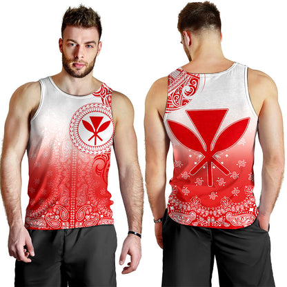 Hawaii Tank Top Custom Kanaka Paisley Style