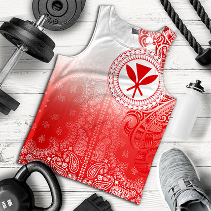 Hawaii Tank Top Custom Kanaka Paisley Style