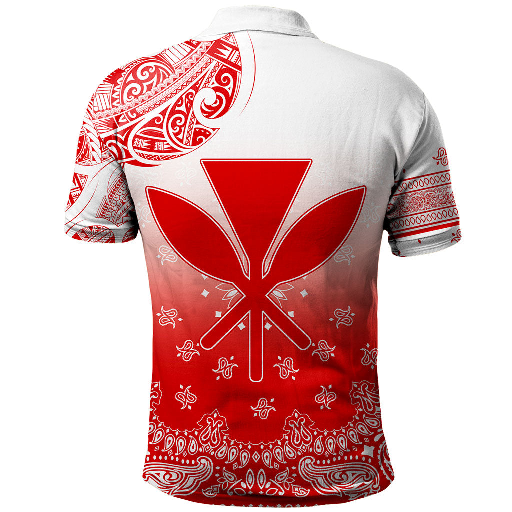 Hawaii Polo Shirt Custom Kanaka Paisley Style