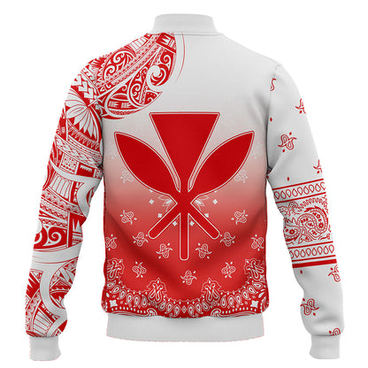 Hawaii Baseball Jacket Custom Kanaka Paisley Style