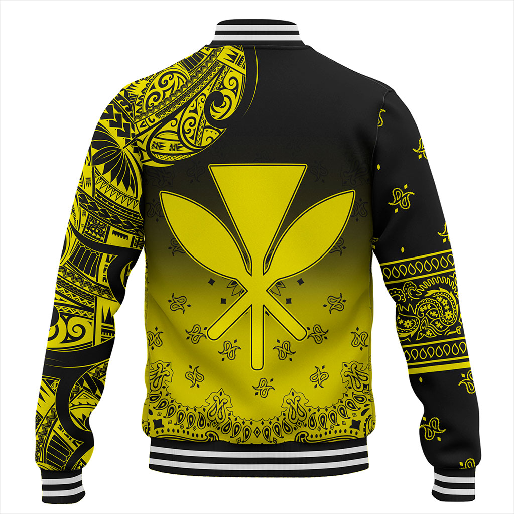 Hawaii Baseball Jacket Custom Kanaka Paisley Style