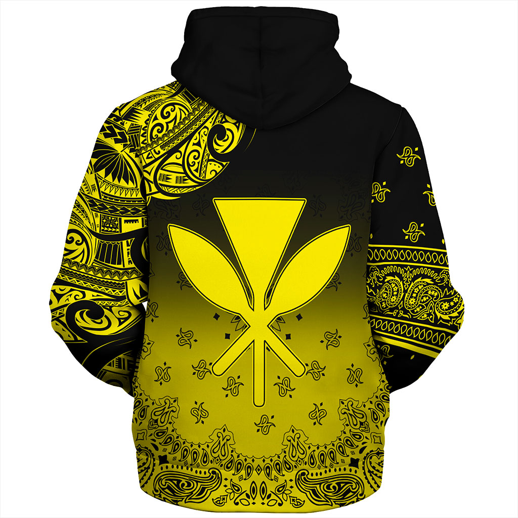 Hawaii Sherpa Hoodie Custom Kanaka Paisley Style