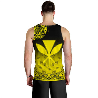 Hawaii Tank Top Custom Kanaka Paisley Style