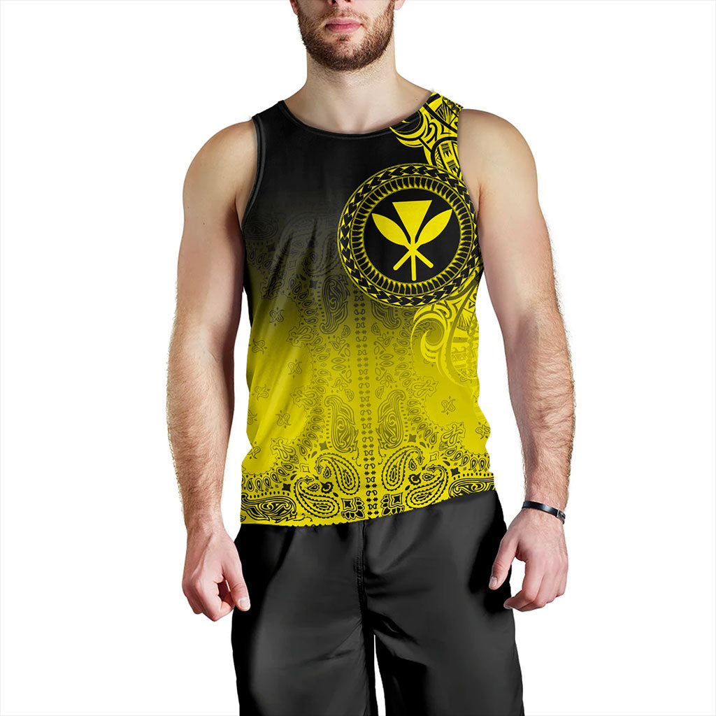 Hawaii Tank Top Custom Kanaka Paisley Style