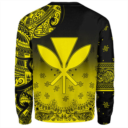 Hawaii Sweatshirt Custom Kanaka Paisley Style