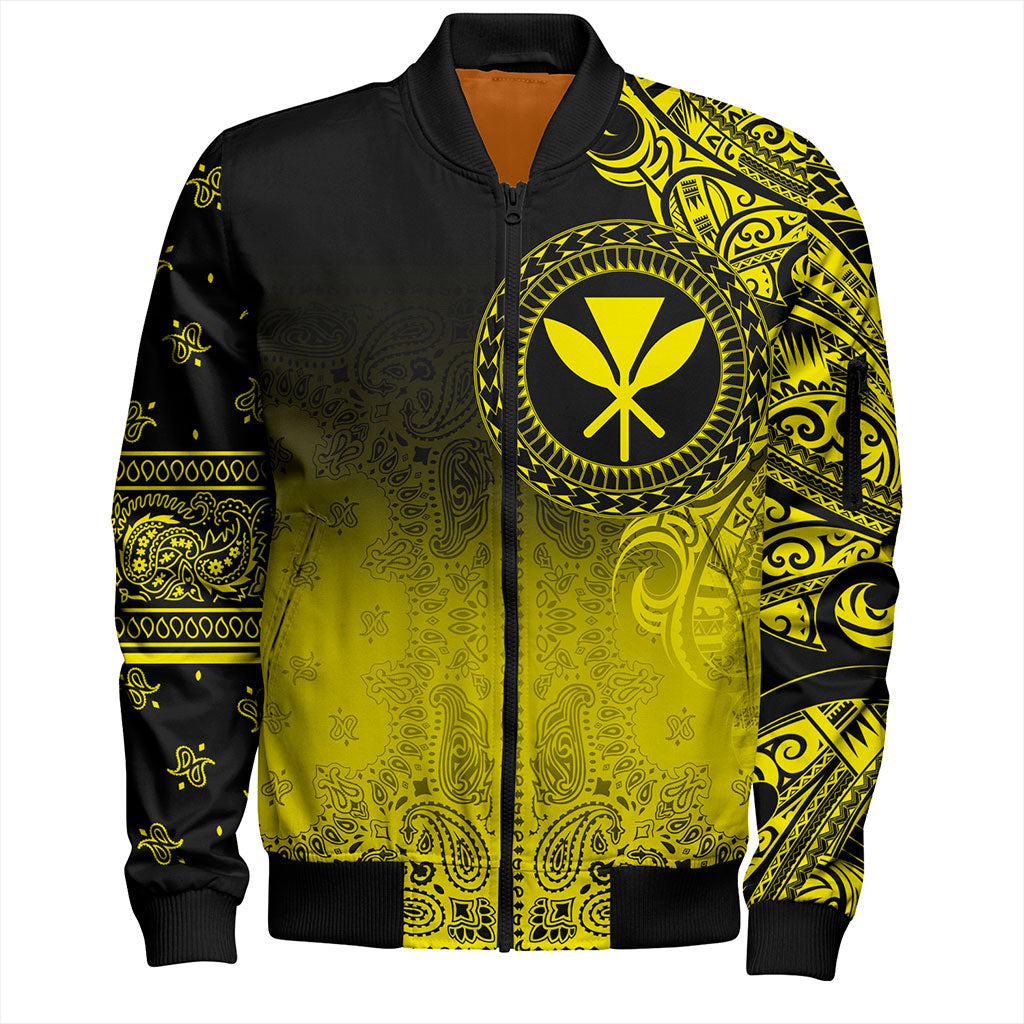 Hawaii Bomber Jacket Kanaka Paisley Style