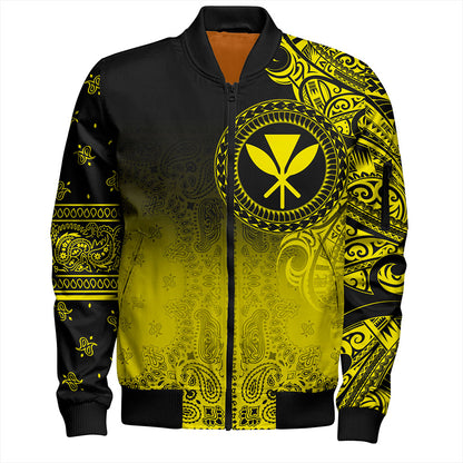Hawaii Bomber Jacket Kanaka Paisley Style