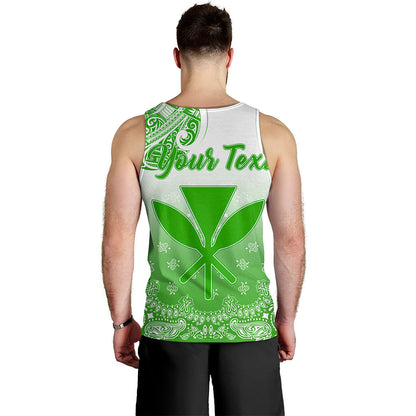 Hawaii Tank Top Custom Kanaka Paisley Style