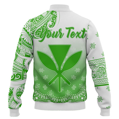 Hawaii Baseball Jacket Custom Kanaka Paisley Style