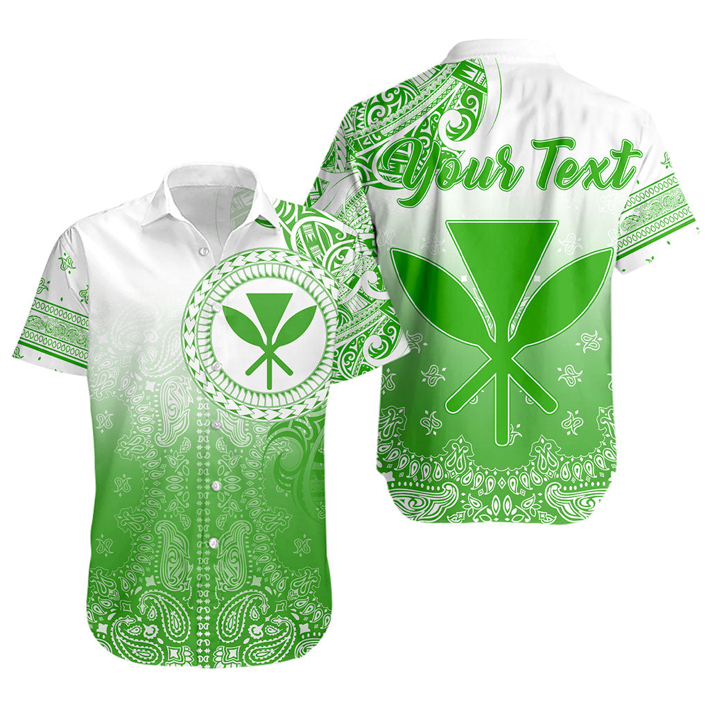 Hawaii Short Sleeve Shirt Custom Kanaka Paisley Style