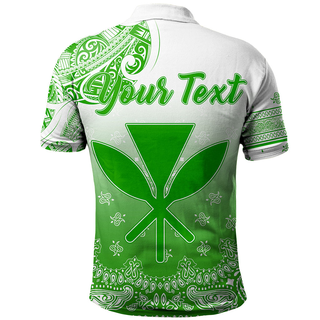 Hawaii Polo Shirt Custom Kanaka Paisley Style