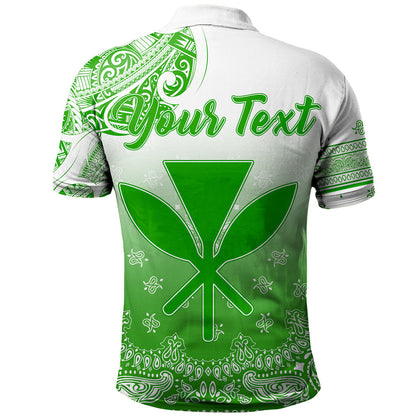 Hawaii Polo Shirt Custom Kanaka Paisley Style