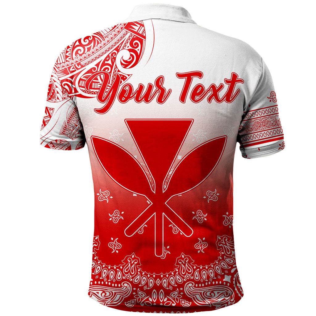 Hawaii Polo Shirt Custom Kanaka Paisley Style
