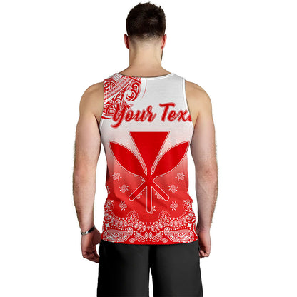 Hawaii Tank Top Custom Kanaka Paisley Style