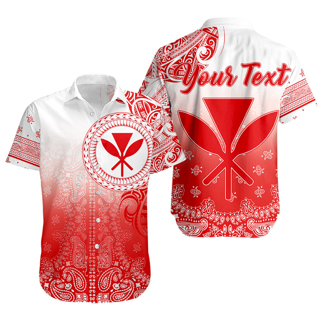 Hawaii Short Sleeve Shirt Custom Kanaka Paisley Style