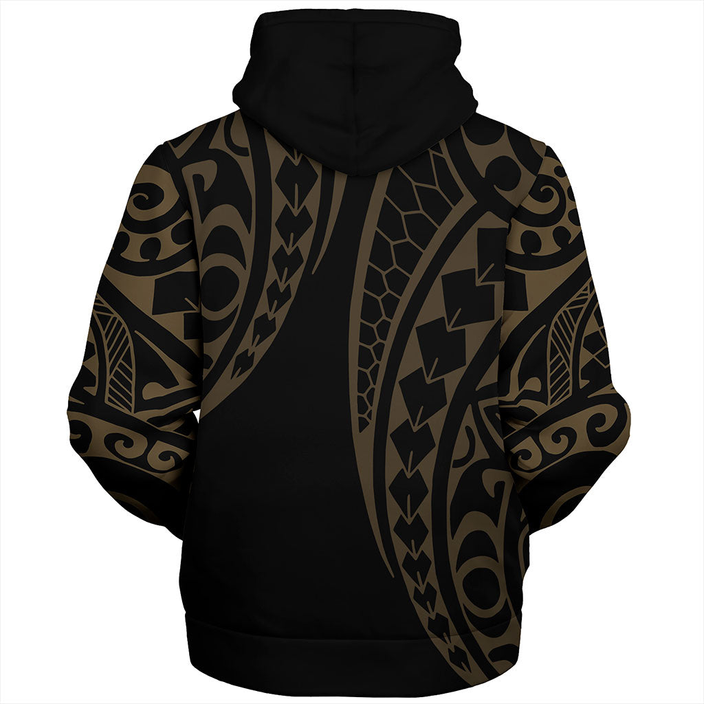 Hawaii Sherpa Hoodie Kanaka Kakau Style Ver.1