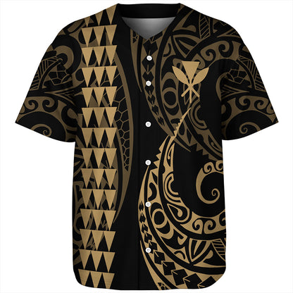 Hawaii Baseball Shirt Kanaka Kakau Style Ver.1